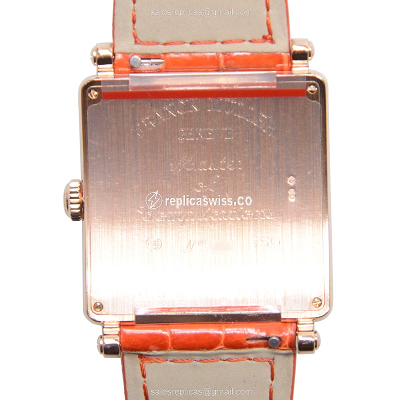 Franck Muller 6002 M QZ COL DRM R D (5N) MASTER SQUARE Quartz 18kt Rose Gold & Diamonds