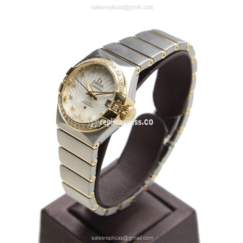 Omega 123.25.27.20.55.002 CONSTELLATION Automatic 18kt Gold & Diamond & Steel