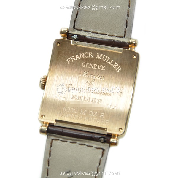 Franck Muller 6002 M QZ REL R (5N) MASTER SQUARE Quartz 18kt Rose Gold