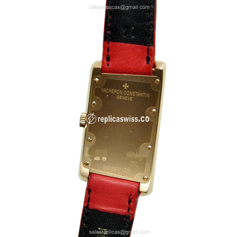 Vacheron Constantin 25515/000R-9254 1972 Quartz 18kt Rose Gold & Diamonds