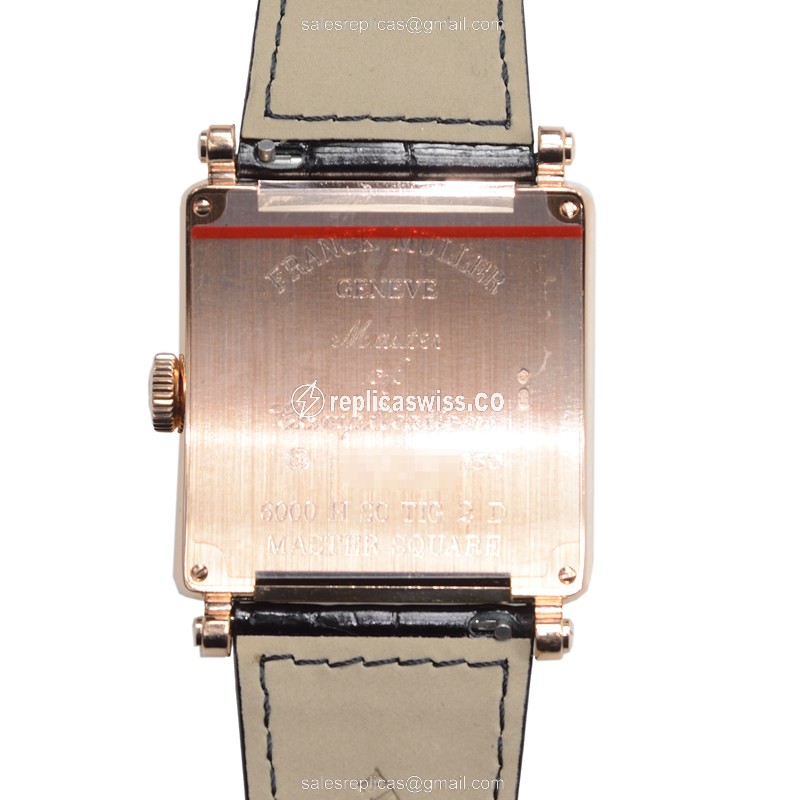Franck Muller 6000 H SC TIG 2 D (5N) MASTER SQUARE Automatic 18kt Rose Gold & Diamonds