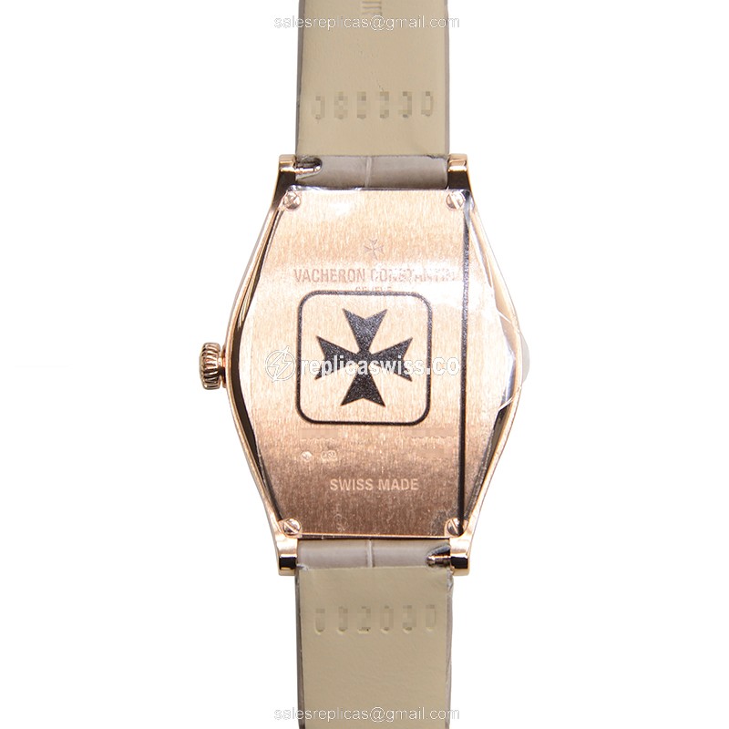 Vacheron Constantin 25530/000R-9742 MALTE Quartz 18kt Rose Gold & Diamonds