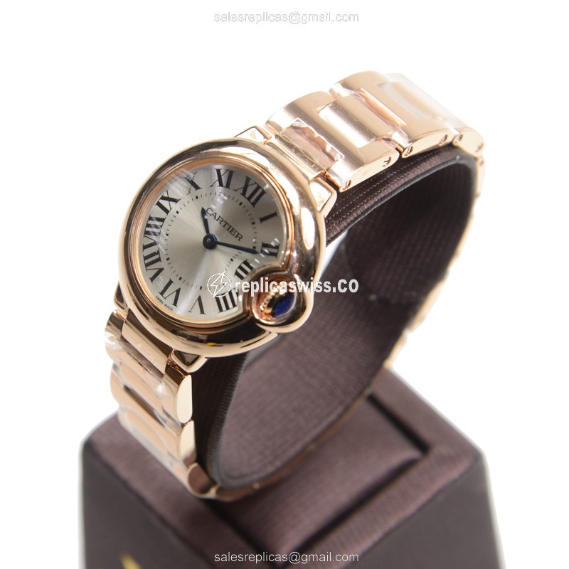Cartier W69002Z2 BALLON BLEU Quartz 18kt Rose Gold