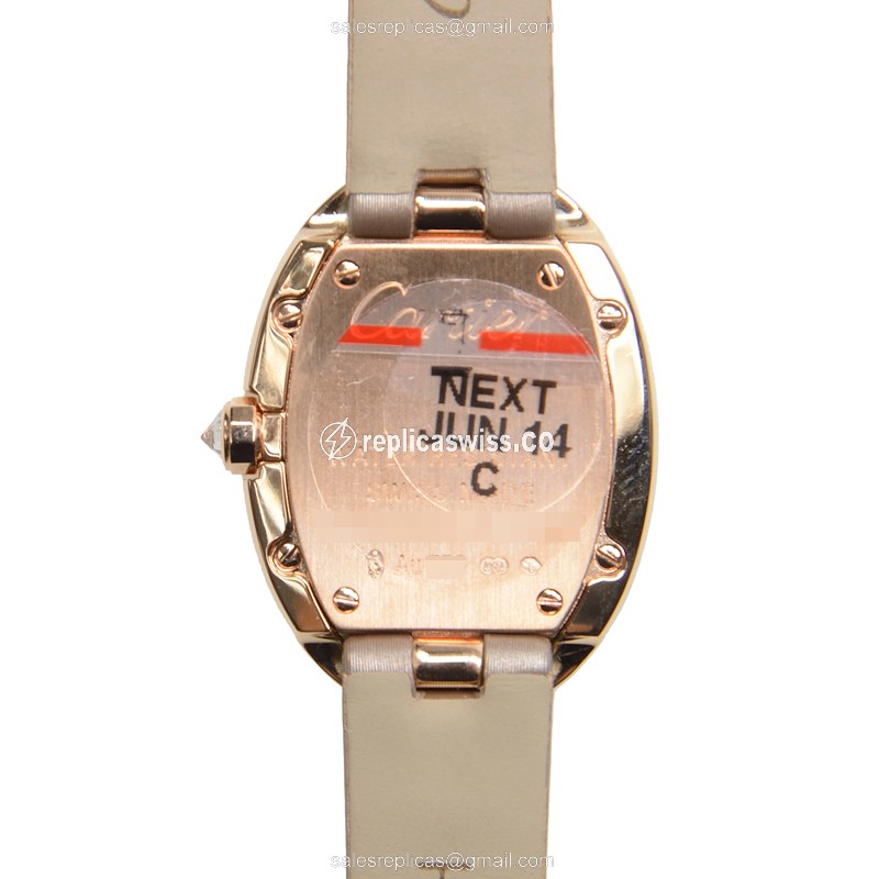 Cartier WB520004 BAIGNOIRE Quartz 18kt Rose Gold & Diamonds
