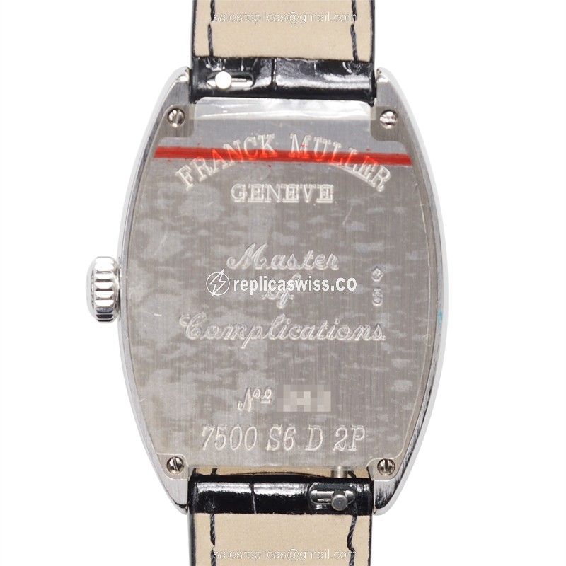 Franck Muller 7500 S6 D 2P (OG) ART DECO Manual Wind 18kt White Gold & Diamond
