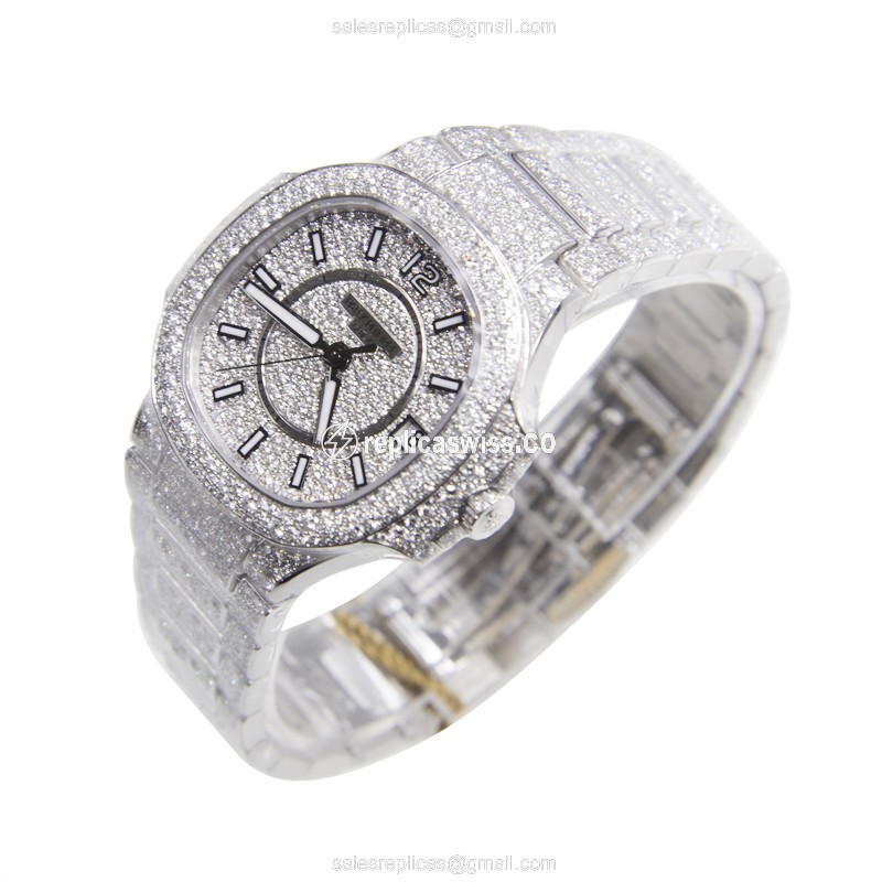 Patek Philippe 7021/1G-001 NAUTILUS Automatic 18kt White Gold & Diamond