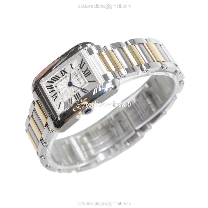 Cartier W5310046 TANK Quartz Stainless Steel
