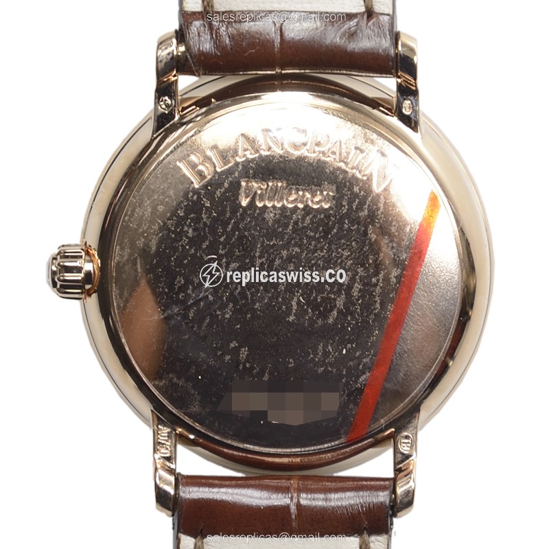 Blancpain 6102-2987-55A VILLERET Automatic 18kt Rose Gold & Diamonds