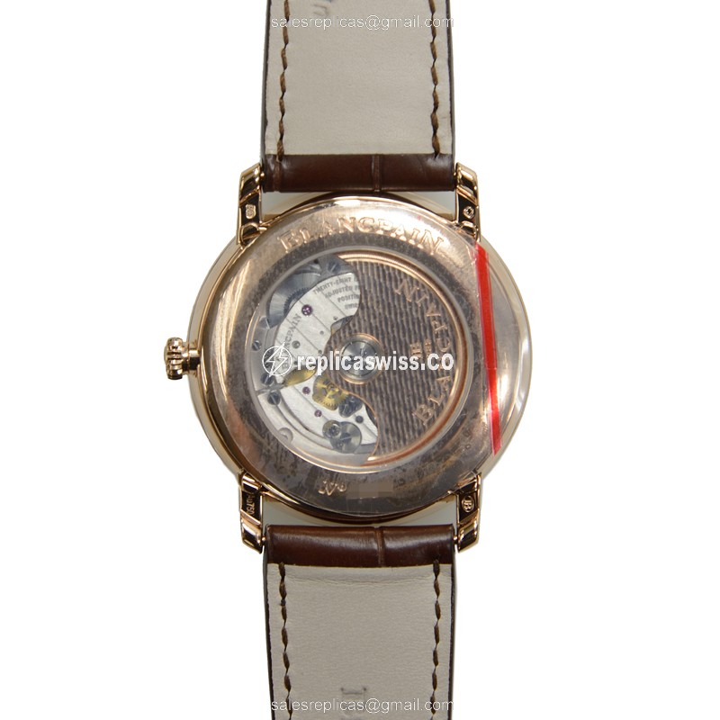 Blancpain 6654-3642-55B VILLERET Automatic 18kt Rose Gold