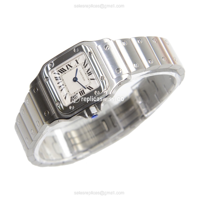 Cartier W20056D6 SANTOS Quartz Stainless Steel