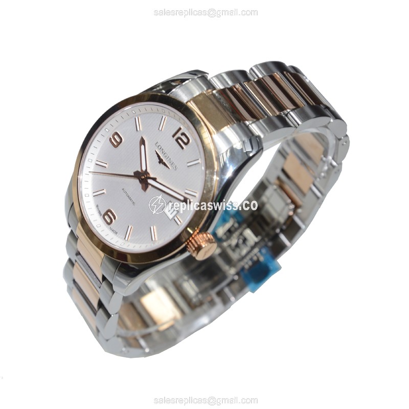 Longines L2.785.5.76.7 CONQUEST CLASSIC Automatic 18kt Rose Gold & Steel