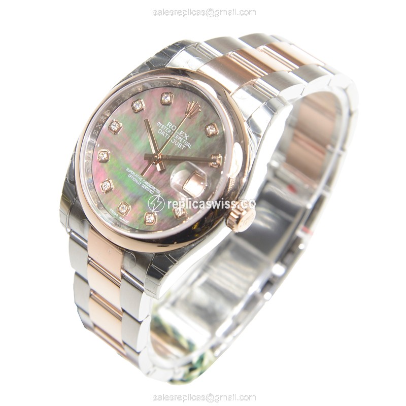 Rolex 116201NGBK DATEJUST Automatic 18kt Rose Gold & Steel