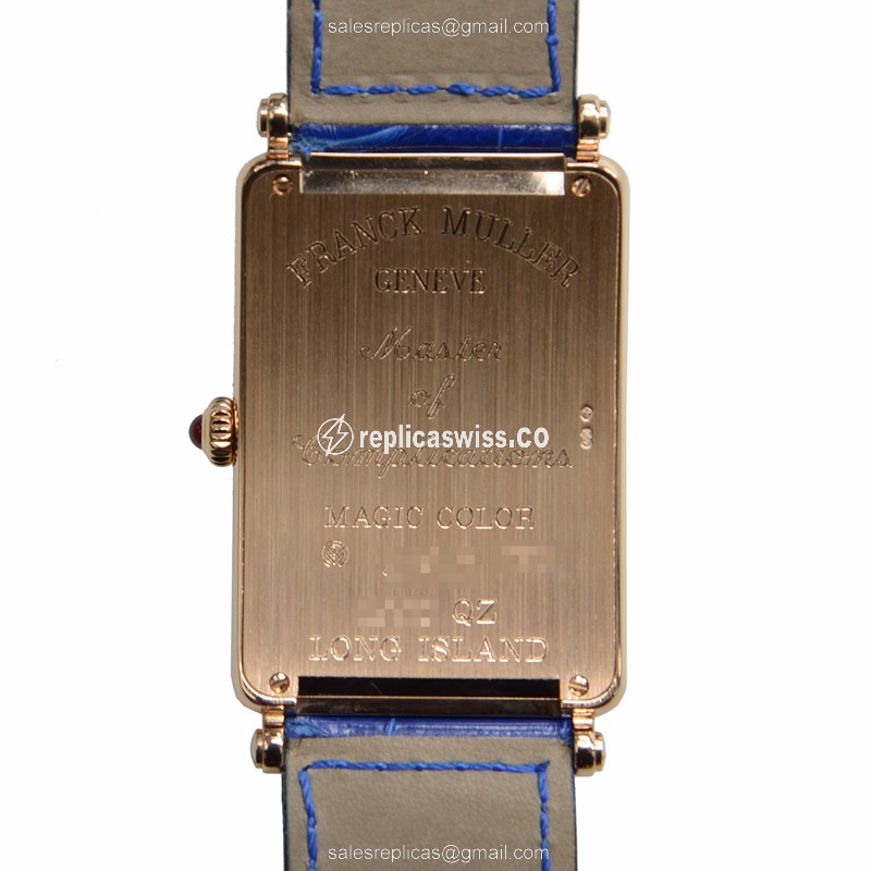 Franck Muller 1002 QZ MAG COL (5N) LONG ISLAND Quartz 18kt Rose Gold