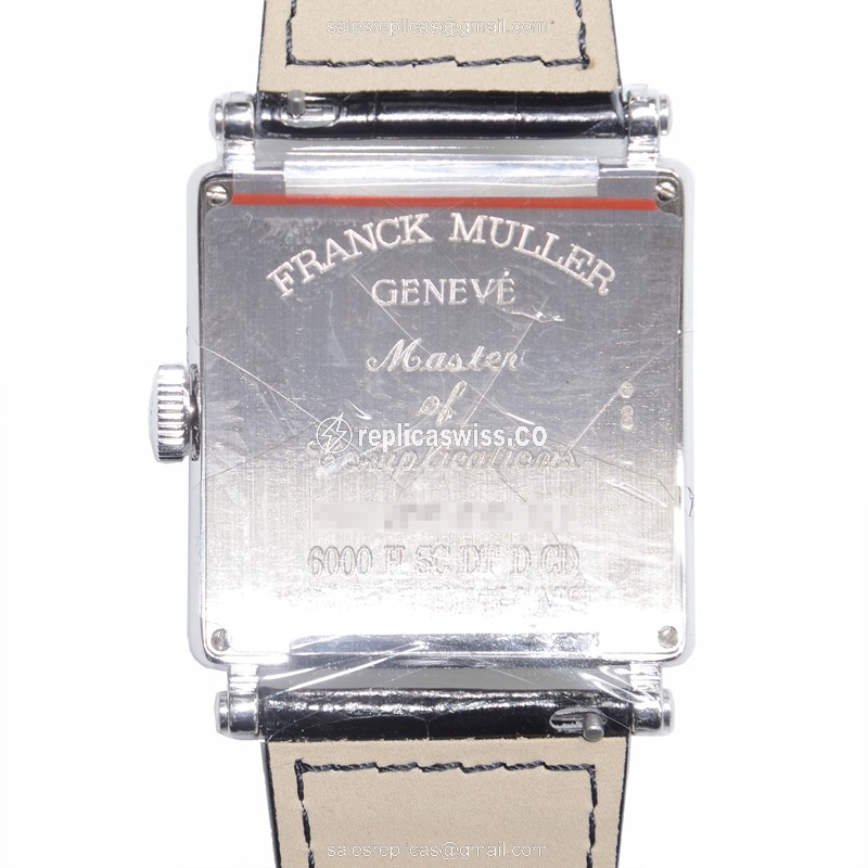 Franck Muller 6000 H SC DT D CD COL DRM (OG MASTER SQUARE Automatic 18kt White Gold & Diamond