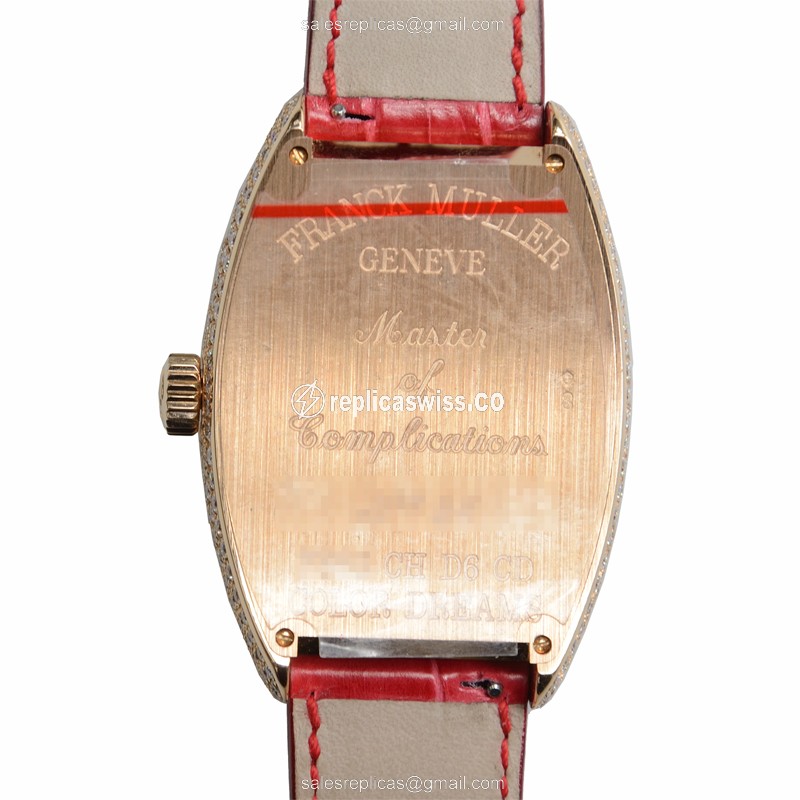 Franck Muller 7880 CH D6 CD COL DRM (5N) CINTREE CURVEX Automatic 18kt Rose Gold & Diamonds