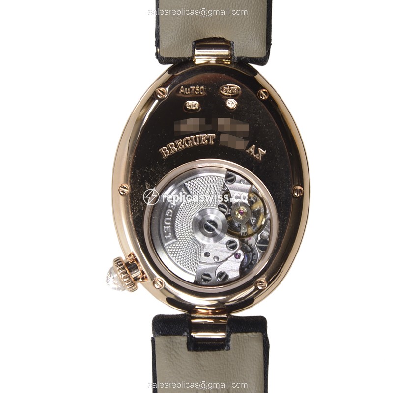 Breguet 8928BR/51/844/DD0D REINE DE NAPLES Automatic 18kt Rose Gold & Diamonds