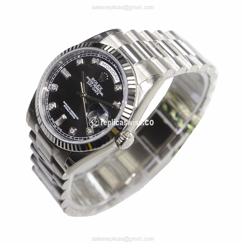 Rolex 118239ABK DAY-DATE Automatic 18kt White Gold