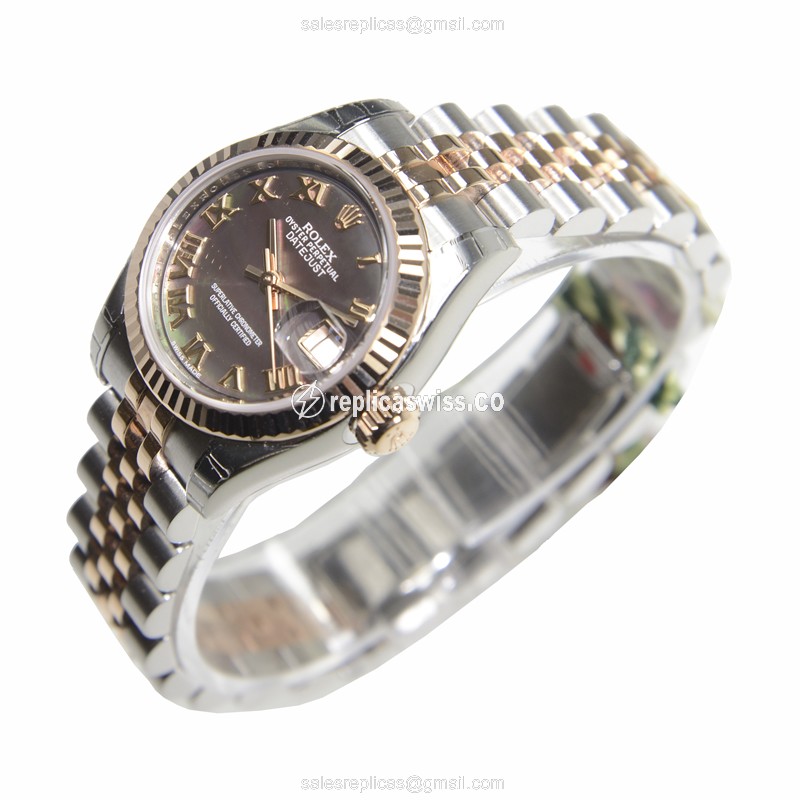 Rolex 179171NRBR LADY DATEJUST Automatic 18kt Rose Gold & Steel