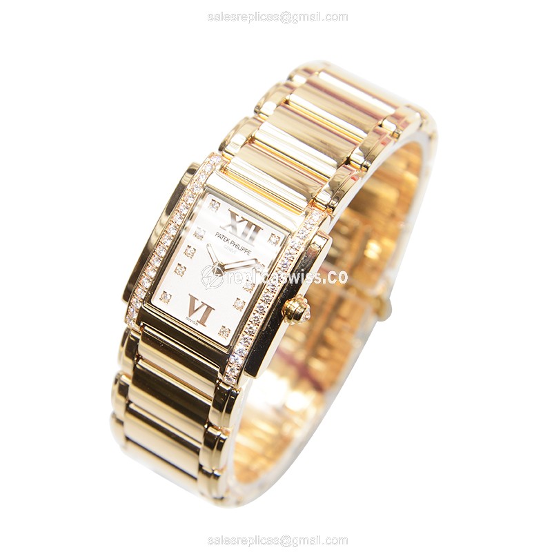 Patek Philippe 4908/11R-011 TWENTY-4 Quartz 18kt Rose Gold & Diamonds