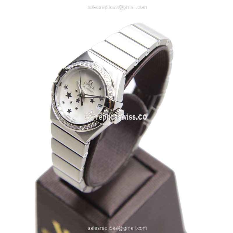 Omega 123.15.27.20.05.001 CONSTELLATION Automatic Stainless Steel & Diamonds