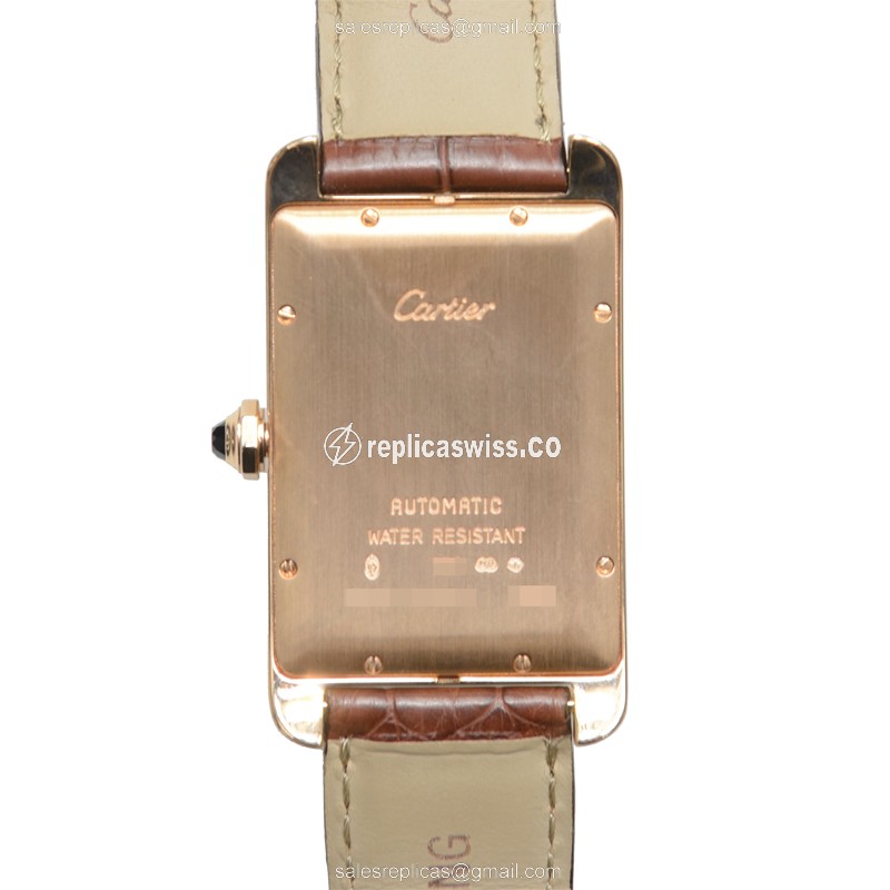Cartier W2609156 TANK Automatic 18kt Rose Gold
