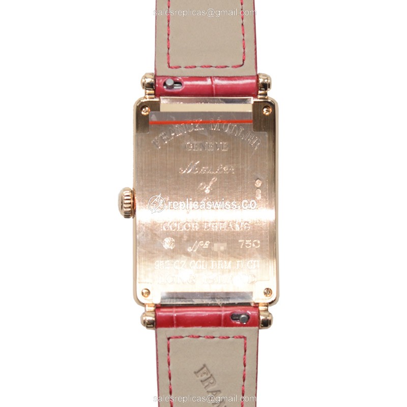 Franck Muller 952 QZ COL DRM D CD (5N) LONG ISLAND Quartz 18kt Rose Gold & Diamonds