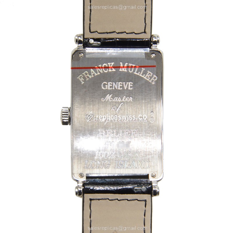 Franck Muller 1002 QZ D (OG) LONG ISLAND Quartz 18kt White Gold & Diamond