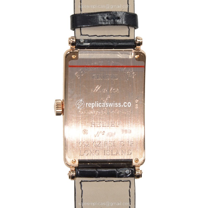 Franck Muller 1002 QZ REL D 1R (5N) LONG ISLAND Quartz 18kt Rose Gold & Diamonds