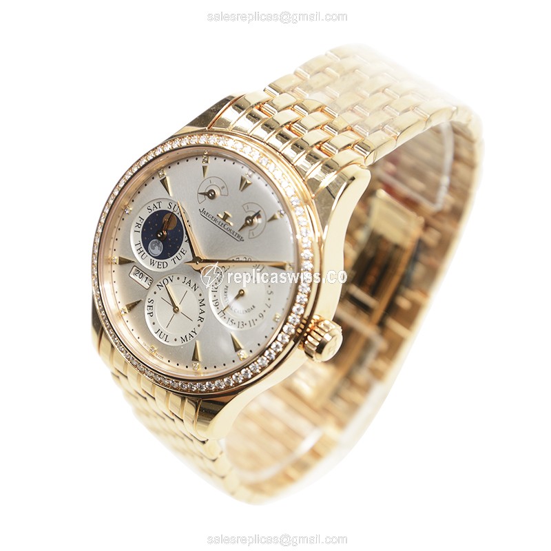 Jaeger-Lecoultre Q1612103 MASTER ULTRA THIN Manual Wind 18kt Rose Gold & Diamonds