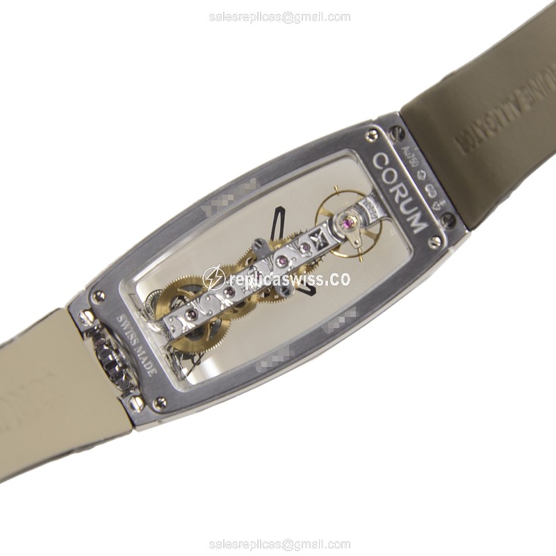 Corum 113.102.69-0001 0000 BRIDGE Manual Wind 18kt White Gold & Diamond