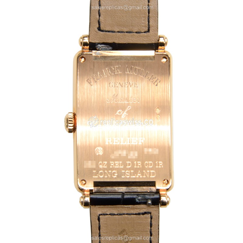 Franck Muller 952 QZ REL D 1R CD 1R (5N) LONG ISLAND Quartz 18kt Rose Gold & Diamonds