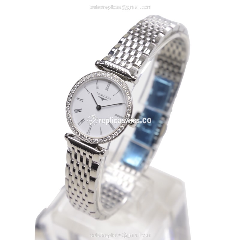 Longines L4.241.0.11.6 LA GRANDE Quartz Stainless Steel & Diamonds