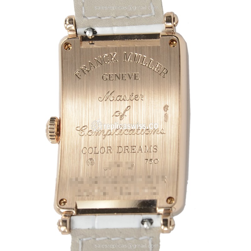 Franck Muller 952 QZ COL DRM D 1R (5N) LONG ISLAND Quartz 18kt Rose Gold & Diamonds