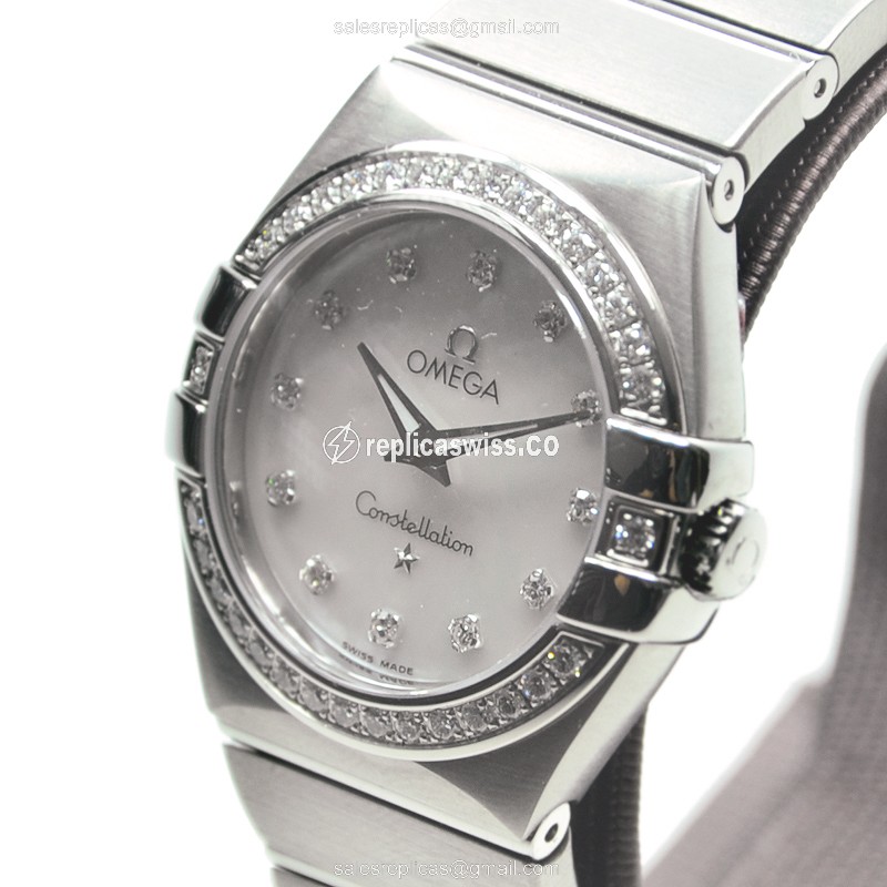 Omega 123.15.27.60.55.001 CONSTELLATION Quartz Stainless Steel & Diamonds