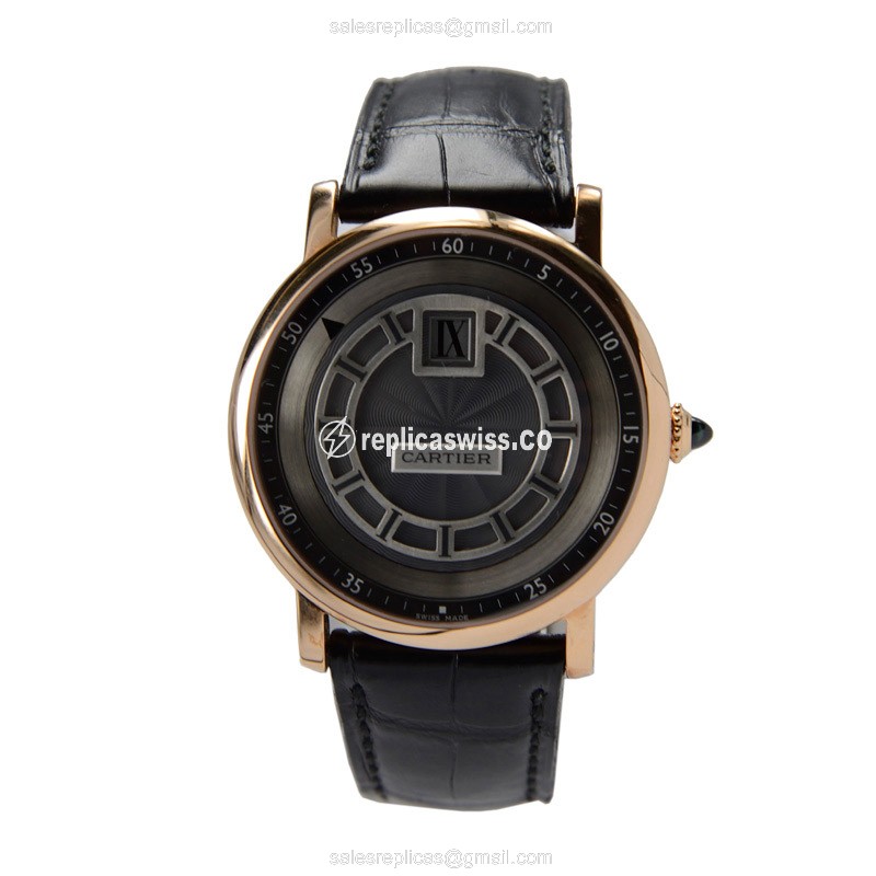 Cartier W1553751 ROTONDE DE CARTIER Manual Wind 18kt Rose Gold