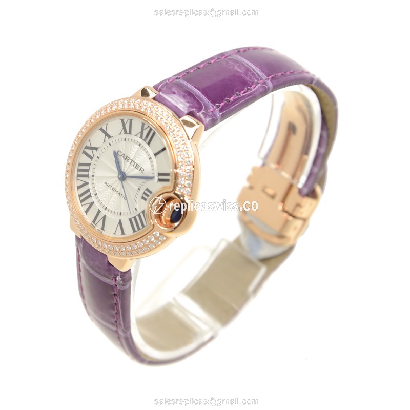 Cartier WE902036 BALLON BLEU Automatic 18kt Rose Gold & Diamonds