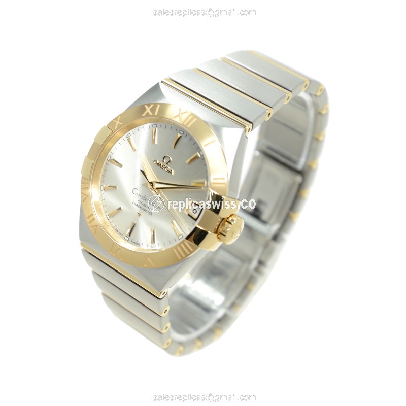 Omega 123.20.38.21.02.002 CONSTELLATION Automatic 18kt Gold & Steel