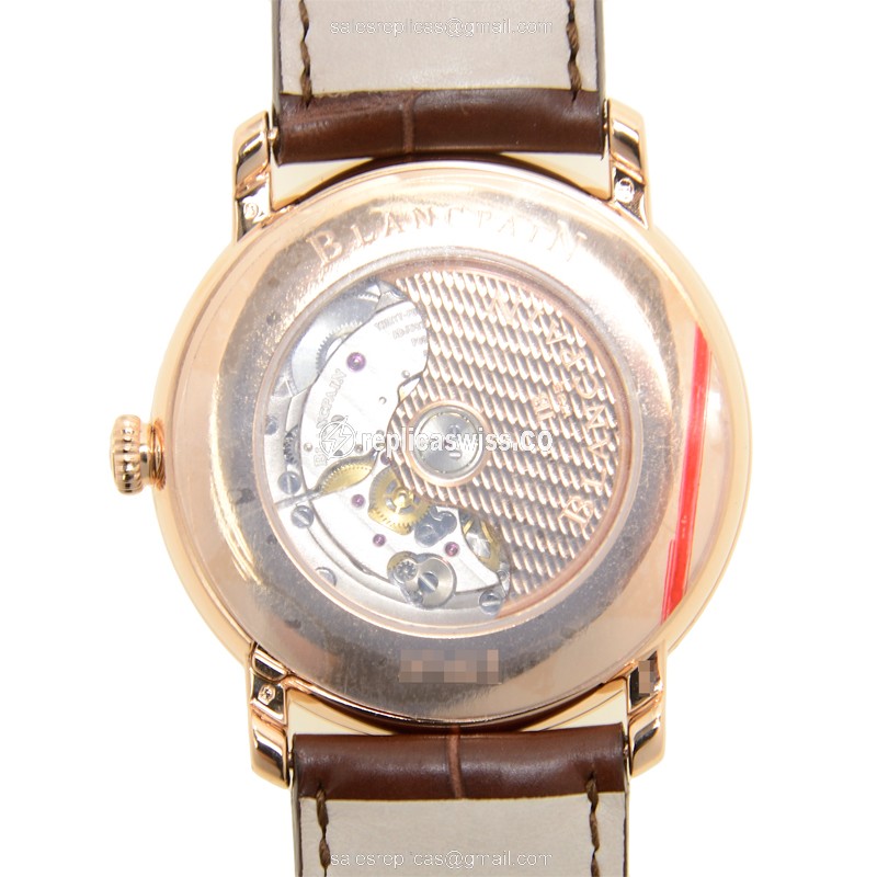 Blancpain 6653Q-3642-55B VILLERET Automatic 18kt Rose Gold