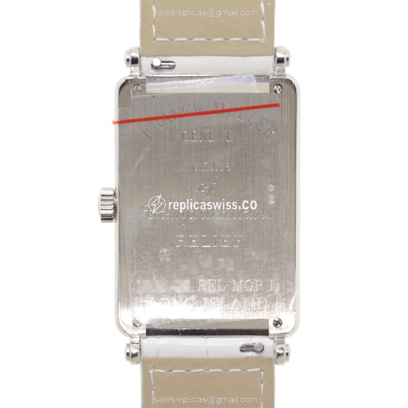 Franck Muller 1002 QZ REL MOP D (OG) LONG ISLAND Quartz 18kt White Gold & Diamond