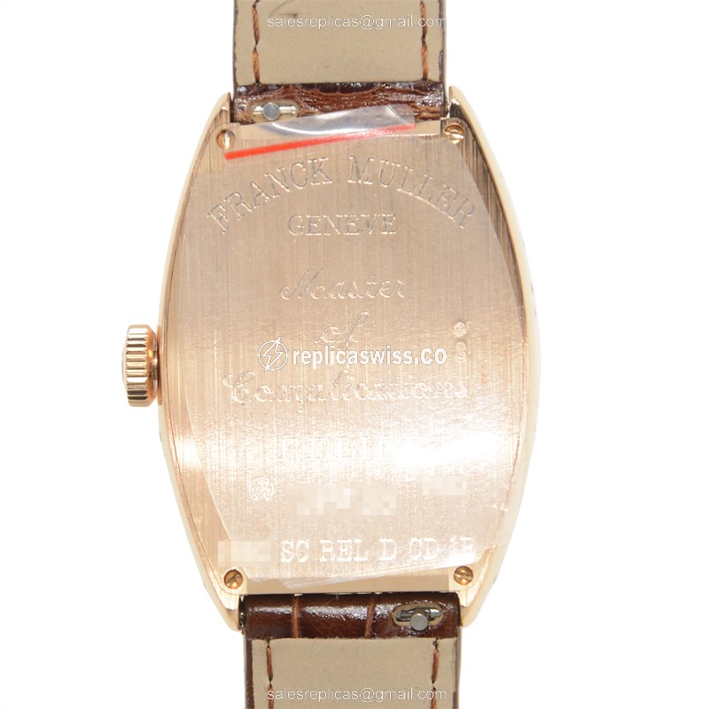 Franck Muller 5850 SC REL D CD 1R REL (5N) CINTREE CURVEX Automatic 18kt Rose Gold & Diamonds