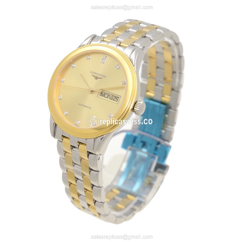 Longines L4.799.3.37.7 FLAGSHIP Automatic 18kt Gold & Steel