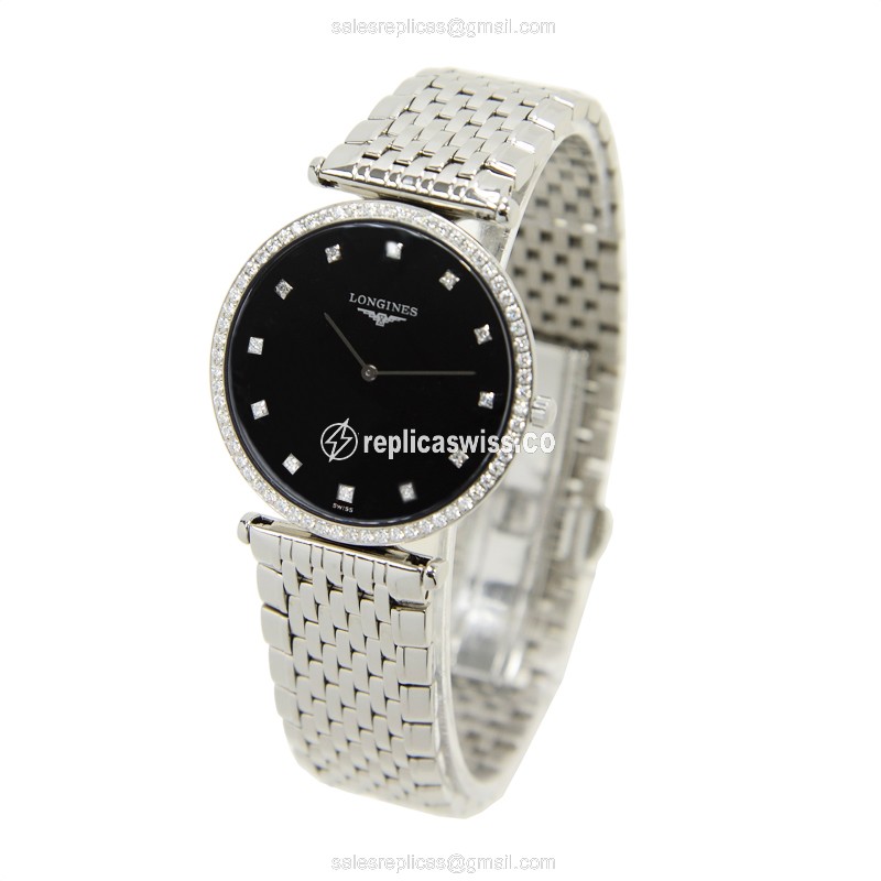 Longines L4.741.0.58.6 LA GRANDE Quartz Stainless Steel & Diamonds