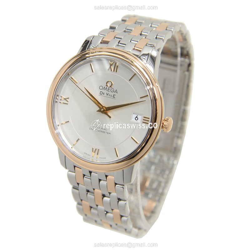 Omega 424.20.37.20.02.002 DE VILLE Automatic 18kt Rose Gold & Steel