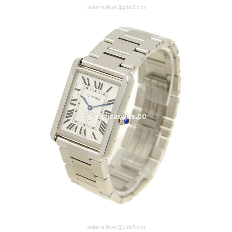 Cartier W5200014 TANK Quartz Stainless Steel
