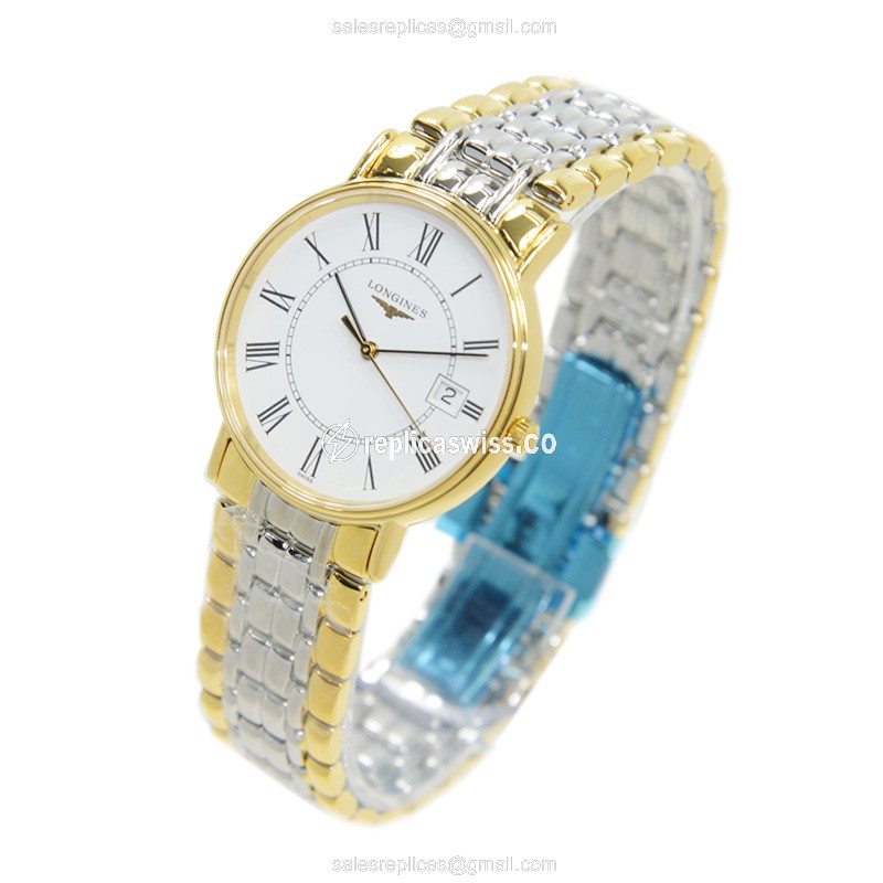 Longines L4.720.2.11.7 PRESENCE Quartz PVD Gold