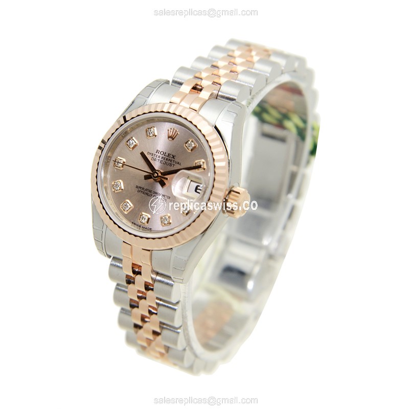 Rolex 179171GPK LADY DATEJUST Automatic 18kt Rose Gold & Steel