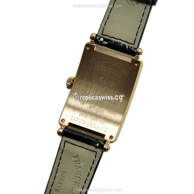 Franck Muller 952 QZ D (5N) LONG ISLAND Quartz 18kt Rose Gold & Diamonds