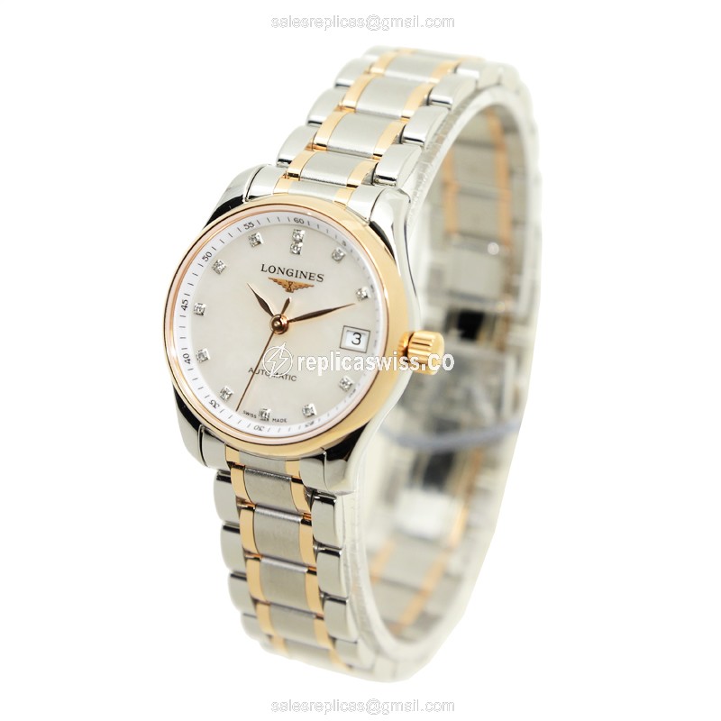 Longines L2.128.5.89.7 MASTER Automatic 18kt Rose Gold & Steel