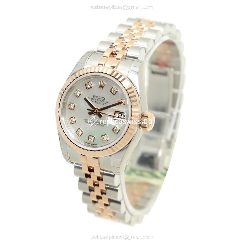 Rolex 179171 LADY DATEJUST Automatic 18kt Rose Gold & Steel