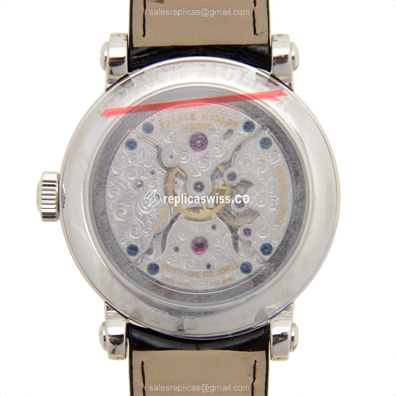 Franck Muller 7008 T D (OG) DOUBLE MYSTERY Manual Wind 18kt White Gold & Diamond